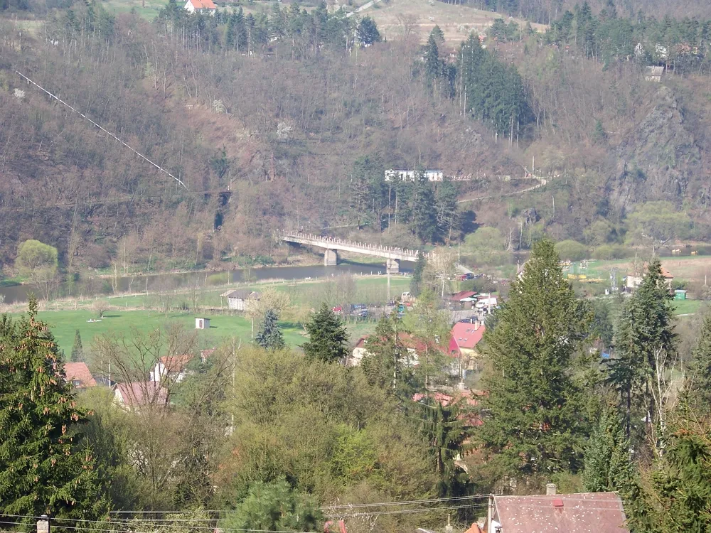 Pohled na lokalitu Hradištko